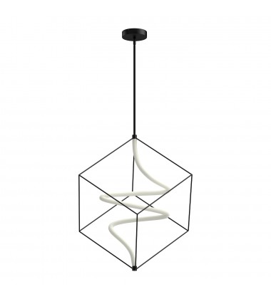 PD29226-BK-Script 26-in Black LED Pendant PD29226-BK-Script 26-in Black LED Pendant
