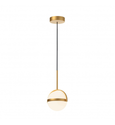 PD301001BG-UNV-Globo 7-in Brushed Gold LED Pendant