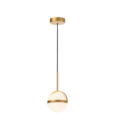 PD301001BG-UNV-Globo 7-in Brushed Gold LED Pendant
