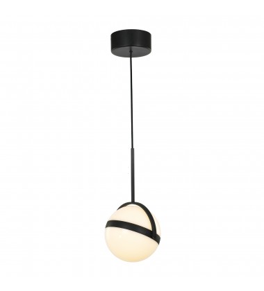  PD301001MB-Globo 7-in Matte Black LED Pendant