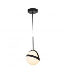PD301001MB-UNV-Globo 7-in Matte Black LED Pendant