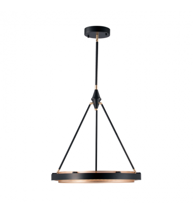 PD302724CBGS-UNV-010-Duo 24-in Classic Black/Gold Shimmer LED Pendant