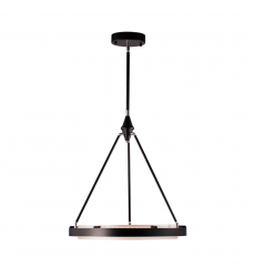 PD302724CBSS-UNV-010-Duo 24-in Classic Black/Silver Shimmer LED Pendant