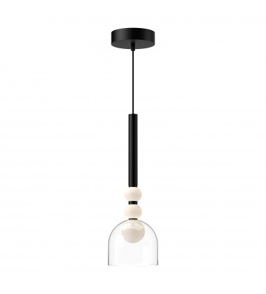 PD30505-BK/CL-Rise 6-in Black/Clear LED Pendant PD30505-BK/CL-Rise 6-in Black/Clear LED Pendant