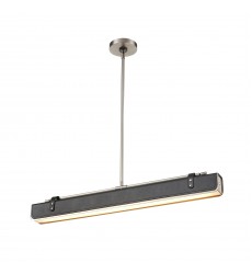  PD307931ANTL-Valise 31-in Aged Nickel/Tuxedo Leather LED Pendant