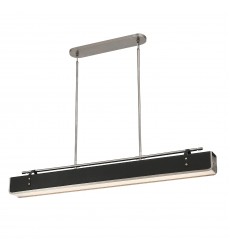  PD307960ANTL-Valise 60-in Aged Nickel/Tuxedo Leather LED Pendant