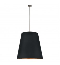 PD311030UBBG-Calor 30-in Black Linen With Gold Parchment/Urban Bronze 3 Lights Pendant PD311030UBBG-Calor 30-in Black Linen With Gold Parchment/Urban Bronze 3 Lights Pendant