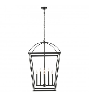  PD312224UB-Manor Urban Bronze 8 Lights Pendant