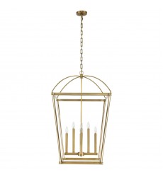  PD312224VB-Manor Vintage Brass 8 Lights Pendant