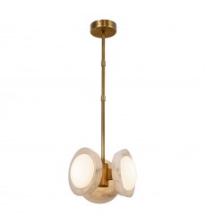 PD320313VBAR-Alonso 13-in Vintage Brass/Alabaster LED Pendant PD320313VBAR-Alonso 13-in Vintage Brass/Alabaster LED Pendant