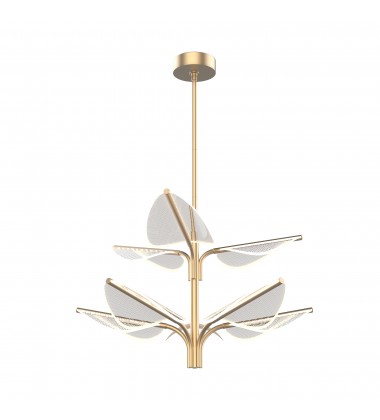 PD321132NB-Flora 8 Head Natural Brass LED Pendant PD321132NB-Flora 8 Head Natural Brass LED Pendant