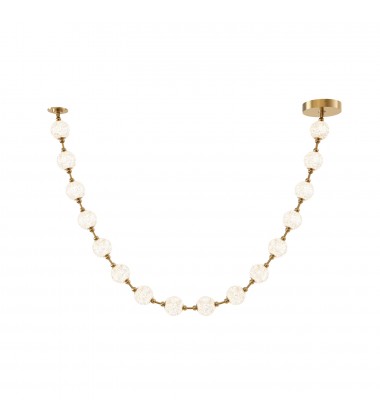  PD321716NB-Marni 16 Head Natural Brass LED Pendant