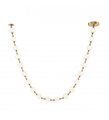  PD321720NB-Marni 20 Head Natural Brass LED Pendant