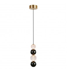 PD321815NB-Onyx 5-in Natural Brass LED Pendant  PD321815NB-Onyx 5-in Natural Brass LED Pendant
