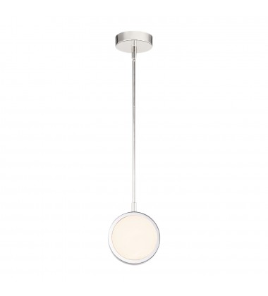 PD325106PNAR-Blanco 6-in Polished Nickel/Alabaster LED Pendant  PD325106PNAR-Blanco 6-in Polished Nickel/Alabaster LED Pendant