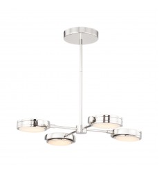  PD325428PNAR-Blanco 28-in Polished Nickel/Alabaster LED Pendant