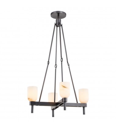 PD338422UBAR-Lucian 22-in Urban Bronze/Alabaster 4 Lights Pendant PD338422UBAR-Lucian 22-in Urban Bronze/Alabaster 4 Lights Pendant