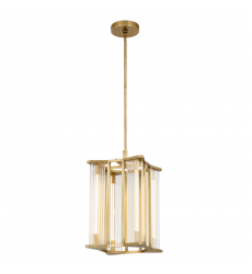 PD339415VBCR-UNV-Sabre 11-in Ribbed Glass/Vintage Brass LED Pendant