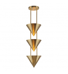PD341328PTB-Versus 10-in Brass Pendant