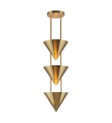 PD341328PTB-Versus 10-in Brass Pendant