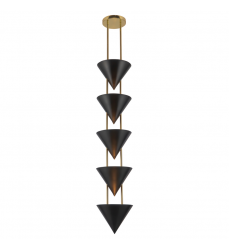PD341548UB-Versus 10-in Black Pendant