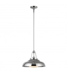  PD344014PNGO-Palmetto 14-in Polished Nickel/Glossy Opal 1 Light Pendant