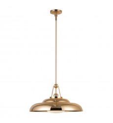  PD344020PBGO-Palmetto 20-in Polished Brass/Glossy Opal 1 Light Pendant