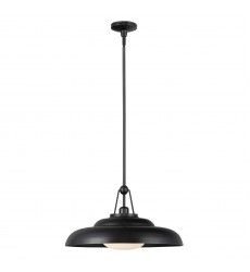  PD344020UBGO-Palmetto 20-in Urban Bronze/Glossy Opal 1 Light Pendant
