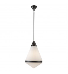  PD348022UBOP-Willard 22-in Urban Bronze/Opal Matte Glass 1 Light Pendant