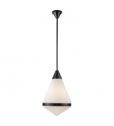  PD348022UBOP-Willard 22-in Urban Bronze/Opal Matte Glass 1 Light Pendant