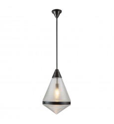  PD348022UBPG-Willard 22-in Urban Bronze/Prismatic Glass 1 Light Pendant