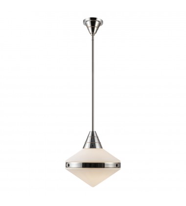  PD348114PNOP-Willard 14-in Polished Nickel/Opal Matte Glass 1 Light Pendant