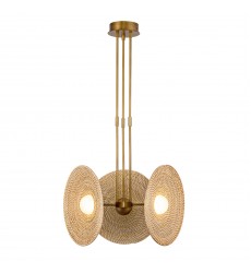 PD350318VBWO-Harbour 18-in Vintage Brass/Woven LED Pendant PD350318VBWO-Harbour 18-in Vintage Brass/Woven LED Pendant