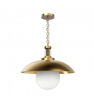  PD351401VB-Oviatt Vintage Brass 1 Light Pendant