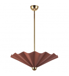 PD354125BGD-Furrow 25-in Red dimmable LED Pendant