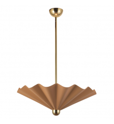 PD354125PEC-Furrow 25-in Red dimmable LED Pendant