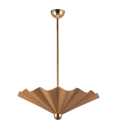 PD354125PEC-Furrow 25-in Red dimmable LED Pendant