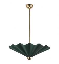 PD354125PGN-Furrow 25-in Green dimmable LED Pendant