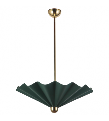 PD354125PGN-Furrow 25-in Green dimmable LED Pendant