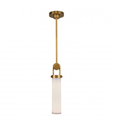  PD355015VBGO-Wynwood 15-in Vintage Brass/Glossy Opal 1 Light Pendant