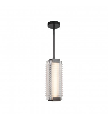  PD374316UBCR-UNV-Alai 16-in Urban Bronze/Ribbed Glass LED Pendant