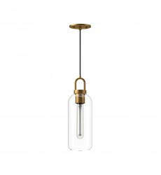 PD401505AGCL-Soji 5-in Aged Gold/Clear Glass 1 Light Pendant PD401505AGCL-Soji 5-in Aged Gold/Clear Glass 1 Light Pendant