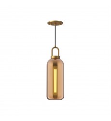PD401505AGCP-Soji 5-in Aged Gold/Copper Glass 1 Light Pendant PD401505AGCP-Soji 5-in Aged Gold/Copper Glass 1 Light Pendant
