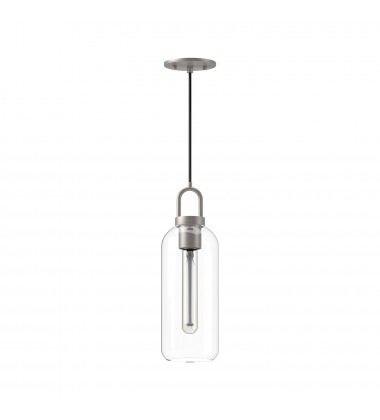 PD401505BNCL-Soji 5-in Brushed Nickel/Clear Glass 1 Light Pendant PD401505BNCL-Soji 5-in Brushed Nickel/Clear Glass 1 Light Pendant