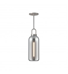 PD401505BNSM-Soji 5-in Brushed Nickel/Smoked Solid Glass 1 Light Pendant PD401505BNSM-Soji 5-in Brushed Nickel/Smoked Solid Glass 1 Light Pendant