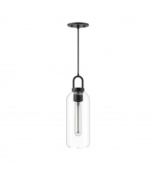 PD401505MBCL-Soji 5-in Clear Glass/Matte Black 1 Light Pendant PD401505MBCL-Soji 5-in Clear Glass/Matte Black 1 Light Pendant