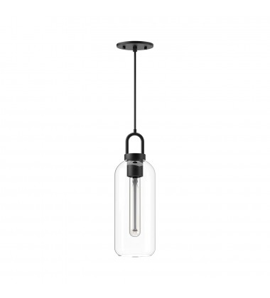 PD401505MBCL-Soji 5-in Clear Glass/Matte Black 1 Light Pendant PD401505MBCL-Soji 5-in Clear Glass/Matte Black 1 Light Pendant