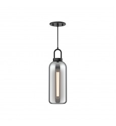PD401505MBSM-Soji 5-in Matte Black/Smoked Solid Glass 1 Light Pendant PD401505MBSM-Soji 5-in Matte Black/Smoked Solid Glass 1 Light Pendant