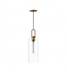 PD401606AGCL-Soji 6-in Aged Gold/Clear Glass 1 Light Pendant PD401606AGCL-Soji 6-in Aged Gold/Clear Glass 1 Light Pendant
