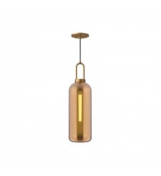 PD401606AGCP-Soji 6-in Aged Gold/Copper Glass 1 Light Pendant PD401606AGCP-Soji 6-in Aged Gold/Copper Glass 1 Light Pendant